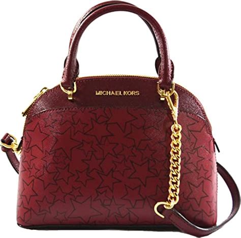 michael michael kors emmy women's shoulder handbag small dome satchel|Michael Kors Emmy satchel.